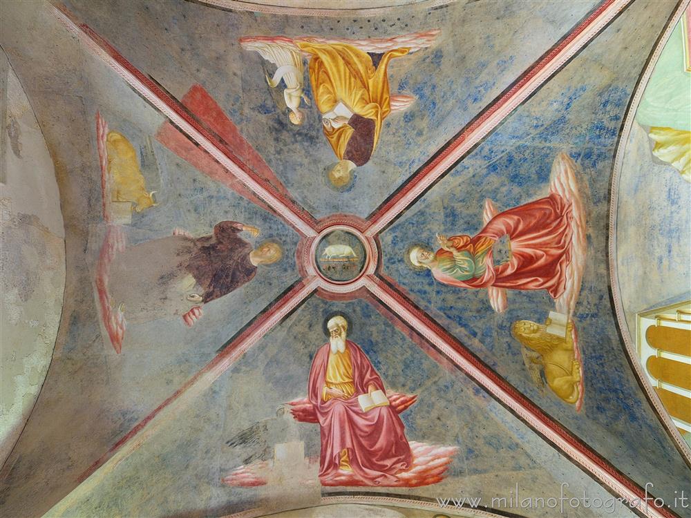 Castiglione Olona (Varese, Italy) - Vault of the baptistery of the Collegiate Church of the Saints Stephen and Lawrence